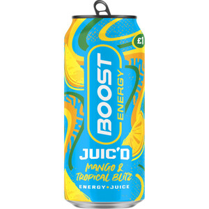 Boost Energy Mango & Tropical Blitz 500ml Boost Energy Mango & Tropical Blitz 500ml
