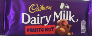 CDM DAIRY MILK FRUIT AND NUT CDM DAIRY MILK FRUIT AND NUT