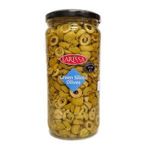 Larissa green sliced olives Larissa green sliced olives